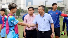 Lãnh đạo LĐBĐ Việt Nam gặp gỡ, động viên U19 Việt Nam